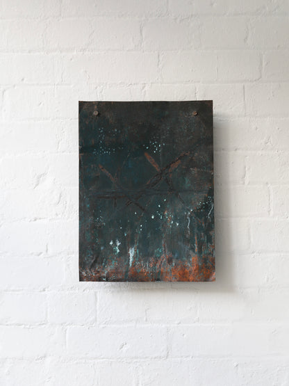 Abstract Copper Plate Wall Relief, Bo Anderson (1995)