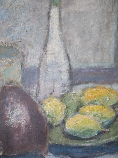 Still Life Oil on Canvas, K.E. Boman 1945