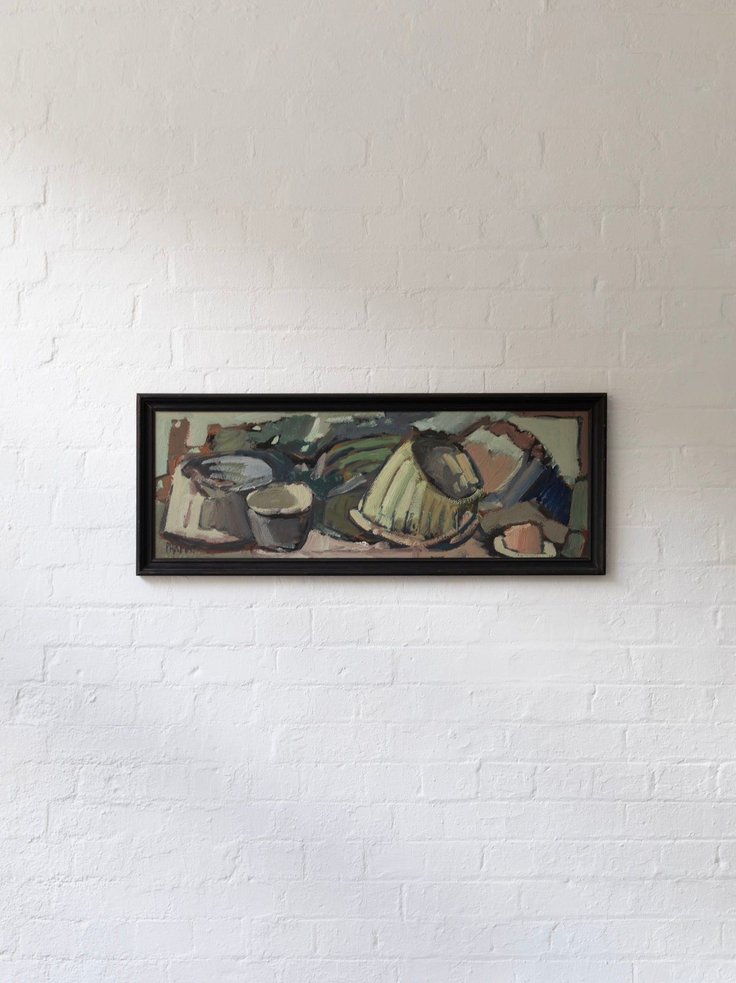 Large Still Life Oil on Board, Pars 1965