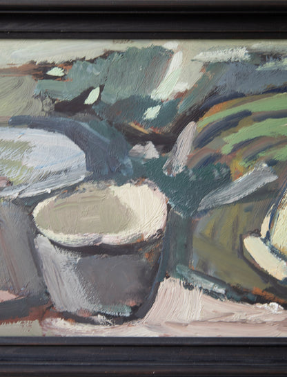 Large Still Life Oil on Board, Pars 1965