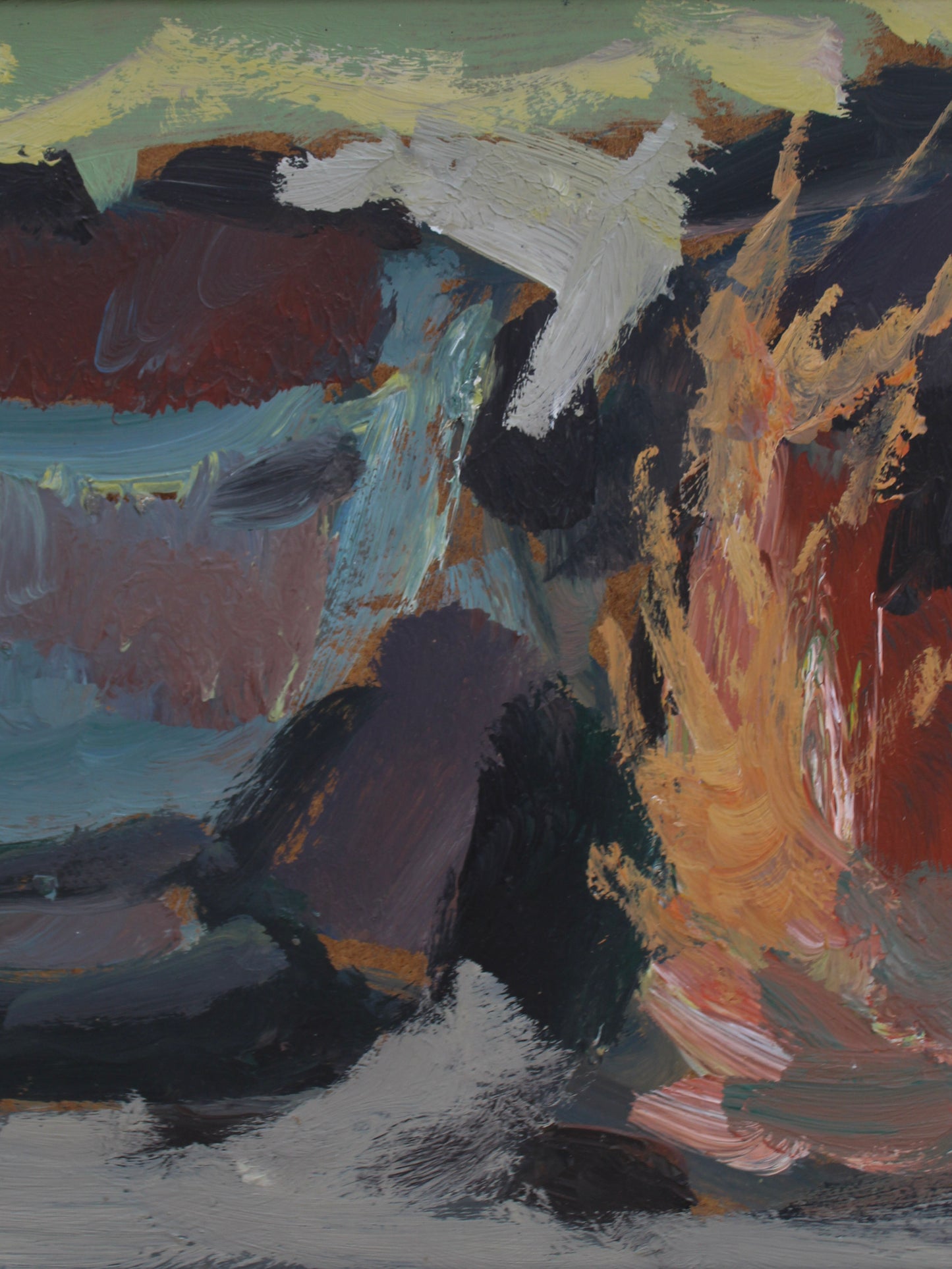 Large Still Life Oil on Board, Pars 1964