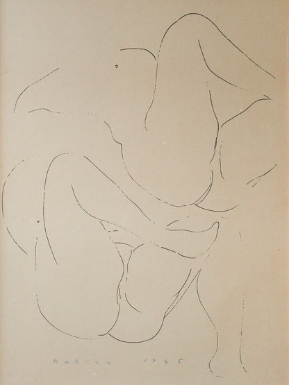 Colour Lithograph, Nude #03, Marino Marini (1901-1980)