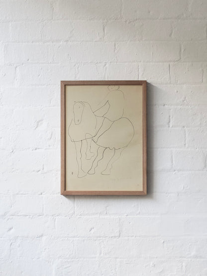 Colour Lithograph, Horse #01, Marino Marini (1901-1980)