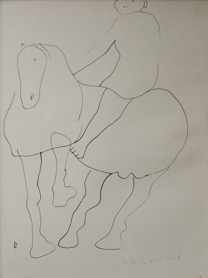 Colour Lithograph, Horse #01, Marino Marini (1901-1980)